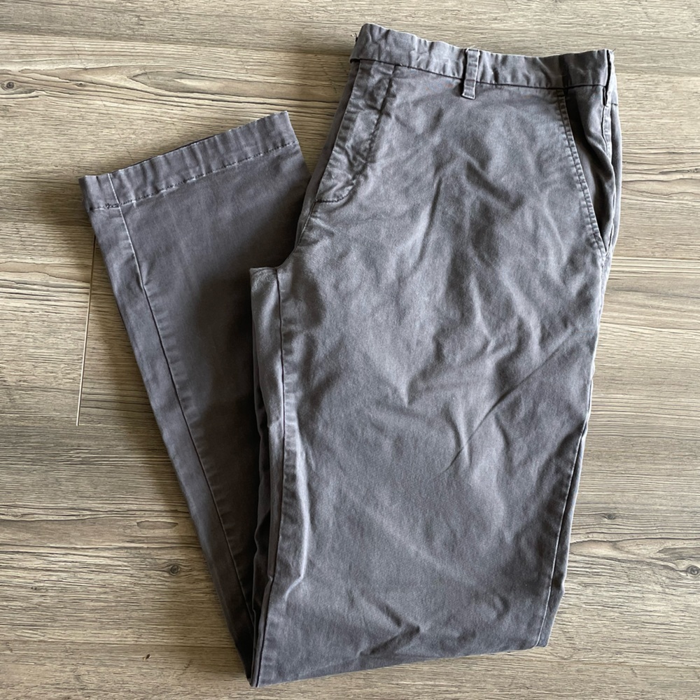 Ted Baker Washed Chinos, Grey, Size 40 Long (tall fit)